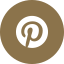 a brown and white logo with the letter p on it