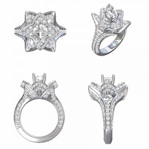 four different types of engagement rings