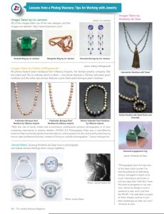 a page with pictures of jewelry and rings