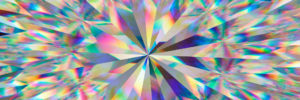 an abstract image of a multicolored diamond