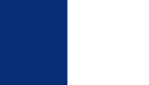 the flag of france is blue and white