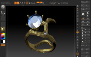 ring made with zbrush